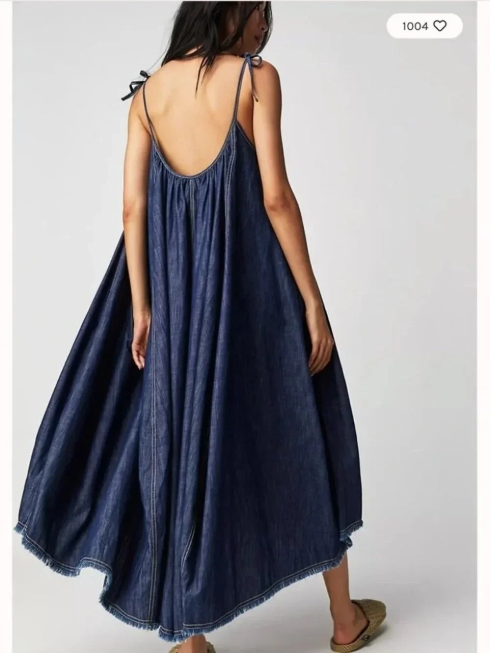 Free People Denim Dreams Midi Dress